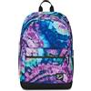 Seven Zaino Scuola Pro XXL The Double, Viola Fucsia, Zaino Doppio Scomparto Con Auricolari Earphones Wireless Led, Tasca Porta PC o Tablet e Tasca Porta Borraccia Medie Superiori Ragazza
