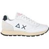 SUN68 Tom Classic Z34107 Bianco Scarpe Sportive per Uomo in Pelle e Nabuk (Taglia 44)