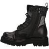 Cult Anfibi donna Stivaletti Slash 4221 Mid W Mesh Net/Leather Black CLW390700 Scarpe sfoderate in rete con pelle e rouches (Nero, Sistema Taglie Calzature EU, Adulto, Donna, Numero, Media, 38)