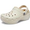 Crocs Sabot Donna Beige Classic Platform Lined Clog W Cr.207938/bone