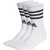 Adidas Calzini ADIDAS 3 STRIPES Cushioned WHITE x3, Taglia 37-39 40-42 43-45 46-48