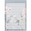 Exacompta - Rif. GS020Z Blocco note formato A5, 90 g/m², 149 mm x 210 mm, 40 fogli di carta a righe con un disegno di ape e fiore, ideale per organizzarsi