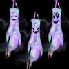 Bseical 3 Pezzi Manica a Vento Fantasma Di Halloween,Halloween Decorazioni,Bandiera Fantasma Decorazione Appesa Di Halloween,Halloween Ghost Windsocks Con Luce Decorativa a Led,Anteriore Yard,Patio,Giardino