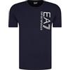 Emporio Armani T-Shirt Uomo EA7 3KPT10 PJ7RZ, Maglietta a maniche corte, collo rotondo, Blu scuro, M