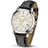 Philip Watch Sunray Orologio Uomo R8271908009 Argento, Cinturino in Pelle -40%