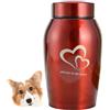 Urna Cremazionale In Acciaio Inox Per Ceneri Umane O Animali – XL 25 Cm, Base In Marmo, Per Memoriale Da Giardino