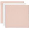 Jollein Panno in mussola per bambini, Twinkling, Wild Rose, confezione da 3 pezzi, 70 x 70 cm, 100% cotone, certificato Oeko-Tex