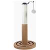 Aqpet Tiragraffi Interattivo in Sisal con Palline alto 55 cm per il massimo divertimento del tuo gatto, Colore Beige