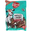 Aimé - Snack per cani - Orecchie di maiale per cani - Cibo per cani 100 % naturale, snack cani di grossa e piccola taglia e per tutte le età - Carne essiccata e premietti per cani senza conservanti