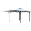 ONDIS24 Gazebo da giardino Grand Valley in metallo, bianco, dimensioni ca. 3,3 x 3,3 x 2,83 (H) m, struttura stabile, ideale per feste in giardino e terrazza, impermeabile
