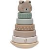 Jollein 120-001-68103 Torre impilabile in legno con anelli
