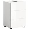 xonox.home Vira X2LA9703 - Mobile sottolavabo, mobiletto da bagno, mobile mobile nella parte anteriore, bianco lucido, struttura in melamina, ca. 38 x 56 x 34 cm