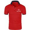 LSTQPK Polo da Uomo A Maniche Corte per Massey Ferguson Stampa T-Shirt da Rugby T-Shirt Polo con Bavero Polo da Golf Camicie Sportive da Lavoro Top da Tennis T-Shirt - Adolescenti-Red||XL