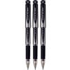 Uni Ball UM-153S Penne Gel Impact, Punta 1mm, Tratto 0.6mm, Confezione Da 3, Nere