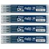 Pilot FriXion Ball - Penna roller a sfera 0,7 ricariche (set da 12, colore: Blu/nero)