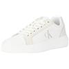 Calvin Klein Jeans Chunky Cupsole MG Lth YW0YW01614, Scarpe da Ginnastica Donna, Bianco (Bright White/Creamy White), 36 EU