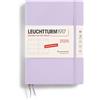 LEUCHTTURM1917 370542 - Agenda settimanale 2025, formato A5, copertina rigida, 12 mesi, 80 g, a righe, colore: lilla