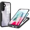 SDTEK Custodia per Samsung Galaxy A55 Custodia Corpo Intero Protezione dello Schermo Integrata Protezione Frontale Posteriore 360 (Nero)