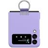 RankOne Custodia per Samsung Galaxy Z Flip4 5G 6.7 con Ring Cover Protettiva Anti Goccia in Policarbonato Rigido Viola Chiaro