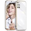 POUHYE Cover per Samsung Galaxy A71 4G Custodia Originale, Sottile Morbido Silicone Cover con Protezione Fotocamera, TPU Antiurto Protezione Case per Samsung Galaxy A71 4G Bianco