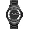 Armani Exchange Orologio da uomo, movimento a tre lancette, cassa in acciaio inossidabile nero da 46 mm con bracciale in acciaio inossidabile, AX2189