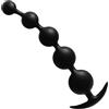 AMAZBEE Perle Anali in Silicone con Palline di Diverse Dimensioni Giocattolo Sessuale con Perle anal Flessibile con Dildo Butt Plug a Base Stretta e Svasata per uomini e donne nero (6 Bead)