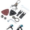 TOPWAY Attrezzo Oscillante Adattatore per Utensile Multifunzione Elettrico, Lame Seghetto, Carta Abrasiva Triangolare per Legno, Pareti, Levigatura e Lucidatura