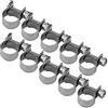 aqxreight Morsetto a T da 6-20 mm Morsetto per tubo in acciaio inossidabile 304 Morsetto per tubo resistente (confezione da 10)(11-13Mm)