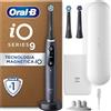 Oral-B Spazzolino Elettrico Ricaricabile iO 9 Nero, 3 Testine Di Ricambio, Custodia Da Viaggio Ricaricabile, 1 Spazzolino Elettrico Oral B, Sensore di Pressione, Display Interattivo