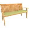 POKAR Cuscini Giardino Esterno per Panche Cuscino Panca Panchina Copri Cuscino Divano Dondolo da Giardino (140 x 50 x 5, Verde)