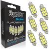 Superlite Set di 6 lampadine da soffitto a 9 Leds, 36 mm 2,3W della gamma Blue Series. Tecnologia CanBus a luce bianca. Ideale per auto e camion.