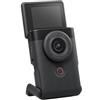 Canon PowerShot V10 Videocamera 4k per Vlogging (Nero) - Vlog Camera All-In-One, Tascabile e con Supporto Integrato - Videocamera Digitale per YouTube e Live Streaming - Bluetooth, Wi-Fi, UVC/UAC