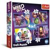 Trefl Puzzle 4 in 1 - Inside Out 2