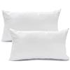 Corredocasa Cuscino/Imbottitura Morbido Antiacaro Anallergico Traspirante Decorativo Divano 100% Poliestere Federa Policotone Bianco(45x75-2pz)