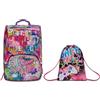 SJ Gang Zaino Scuola BIG -MAGICFLIP GIRL - Zaino Estendibile Doppio Scomparto - Zaino Bambina Scuola Elementare + Sacca Sport e Tempo libero