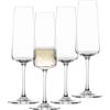 SCHOTT ZWIESEL Bicchiere da champagne MioVino (set di 4), moderni bicchieri da spumante, bicchieri in cristallo Tritan lavabili in lavastoviglie, Made in Germany (art. 124052)