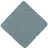 Jollein Asciugamano con cappuccio per bambini, in spugna, verde mare, 100% cotone, 75 x 75 cm, certificato Oeko-TEX, asciugamano per neonati con cappuccio, per ragazze e ragazzi