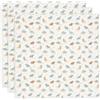 Jollein 535-851-67100 - Salviettini in mussola, confezione da 3 pezzi - Roarsome (70 x 70 cm)