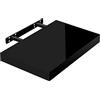 WOLTU Mensola da Muro Scaffale Sospeso da Parete Libreria Piccola per Soggiorno Cameretta Porta CD Dvd, Pannello MDF 30x22,9x3,8cm, Nero, RG9476sz