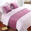 BAMCQ Bed Runner Letto Runner Runner da letto Biancheria da letto dell'hotel di alta qualità velluto letto asciugamano coda letto bandiera fine letto tappetino copriletto decorazione striscia rosa _50cmx24