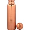 Athavik Crafts - Borraccia ayurvedica in rame puro al 100%, 1000 ml, design antico con giunto a prova di perdite per benefici per la salute, perfetta per palestra, yoga, casa e viaggio