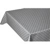 emmevi Tovaglia Cucina Antimacchia Bordata Cotone Resinato Morbido Quadretti MOD.Erika 140X180 Grigio