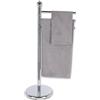 Casatessile Betulle Coppia di spugne in Fibra di Legno Asciugamani Bagno Naturali Viso e Bidet - Grigio Antracite