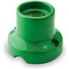 AMARCORDS - Plafoniera in porcellana attacco e27 base applique portalampade vintage colore VERDE