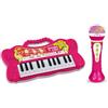Bontempi | PlayKeys: Tastiera Giocattolo a 24 Tasti con Microfono Karaoke per Piccoli Musicisti, Rosa, 60x195x60 mm