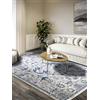 Villeroy & Boch Emmanuel - Tappeto a pelo corto, classico, per soggiorno, camera da letto, sala da pranzo, corridoio, cucina, 120 x 170 cm, colore: blu crema