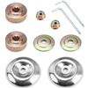 SPRHR 10 Pezzi Accessori Decespugliatore, Lama Dado Fissaggio Kit, Dado Fissaggio Kit per Lama Decespugliatore, Adatto per Ricambi Decespugliatori e Tosaerba