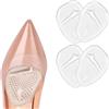 LJFEA Cuscinetti per Avampiede, 2 Paia Soletta Auto-adesiva, Gel Metatarsal Pads, per Metatarsalgia per Tacchi alti Sollievo per Dolori Nell'avampiede(Trasparente)