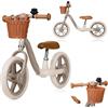 lionelo Alex Bici senza pedali per bambini da 3 anni fino 30kg Resistente e leggera solo 3kg Ruote in schiuma EVA 30cm Manubrio e sella regolabili Blocco dello sterzo Poggiapiedi Cestino