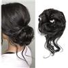 Generic Chignon per donne Chignon disordinato Pezzo Scrunchie Estensioni dei capelli Updo arruffati Chignon con elastico Estensioni coda di cavallo ricci ondulati Chignon sintetico per donne Ragazze Chignon